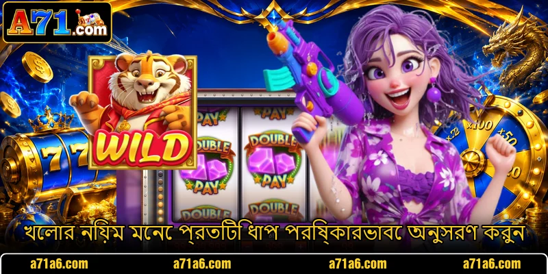 খেলার নিয়ম মেনে প্রতিটি ধাপ পরিষ্কারভাবে অনুসরণ করুন খেলার নিয়ম মেনে প্রতিটি ধাপ পরিষ্কারভাবে অনুসরণ করুন