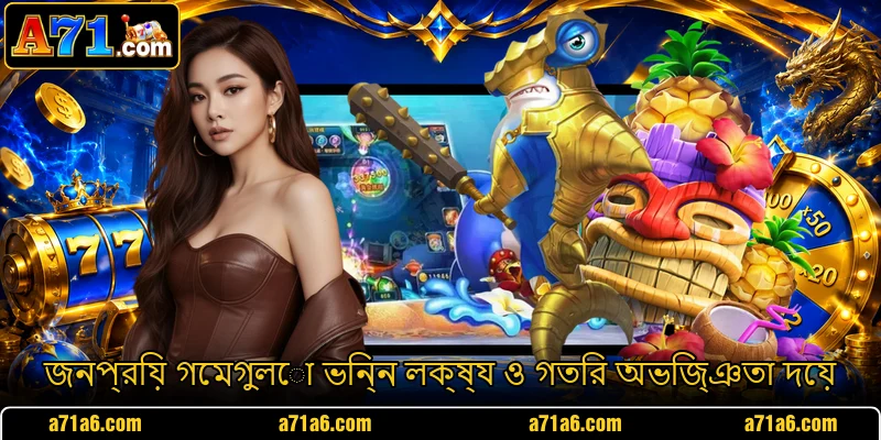 জনপ্রিয় গেমগুলো ভিন্ন লক্ষ্য ও গতির অভিজ্ঞতা দেয়