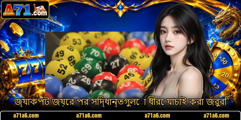 জ্যাকপট জয়ের পর সিদ্ধান্তগুলো ধীরে যাচাই করা জরুরি