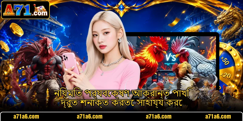 নিয়মিত পর্যবেক্ষণ আক্রান্ত পাখি দ্রুত শনাক্ত করতে সাহায্য করে